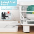 thumbnail image 4 of Dish Drying Rack - Space Saving Dish Rack - Dish Racks for Kitchen Counter with Drainboard,Rustproof Dish Drainer with Removable Utensil Holder,White, 4 of 12
