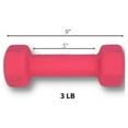 thumbnail image 2 of HAJEX Neoprene Dumbbells Set with Rack - Pairs of 3, 5, 8 LB, 2 of 4