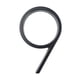 thumbnail image 1 of Black house number and letter 5 inch 12.5 cm high (9), 1 of 5