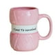 thumbnail image 1 of Copa De Hilo Divertida taza de cerámica con diseño de bola de hilo rosa para tejer y crochet (1 unidad) JASKFLY, 1 of 8