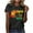 Multicolor#16, variant on Tnhcen Women's Month Print Crewneck Loose Fit T-Shirt | Plus Size (S-5XL) Casual Summer Tops