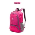 thumbnail image 1 of IdealTech Lightweight Packable Durable Foldable Water Resistant Travel Hiking Camping Backpack Daypack (Red Rose), 1 of 8