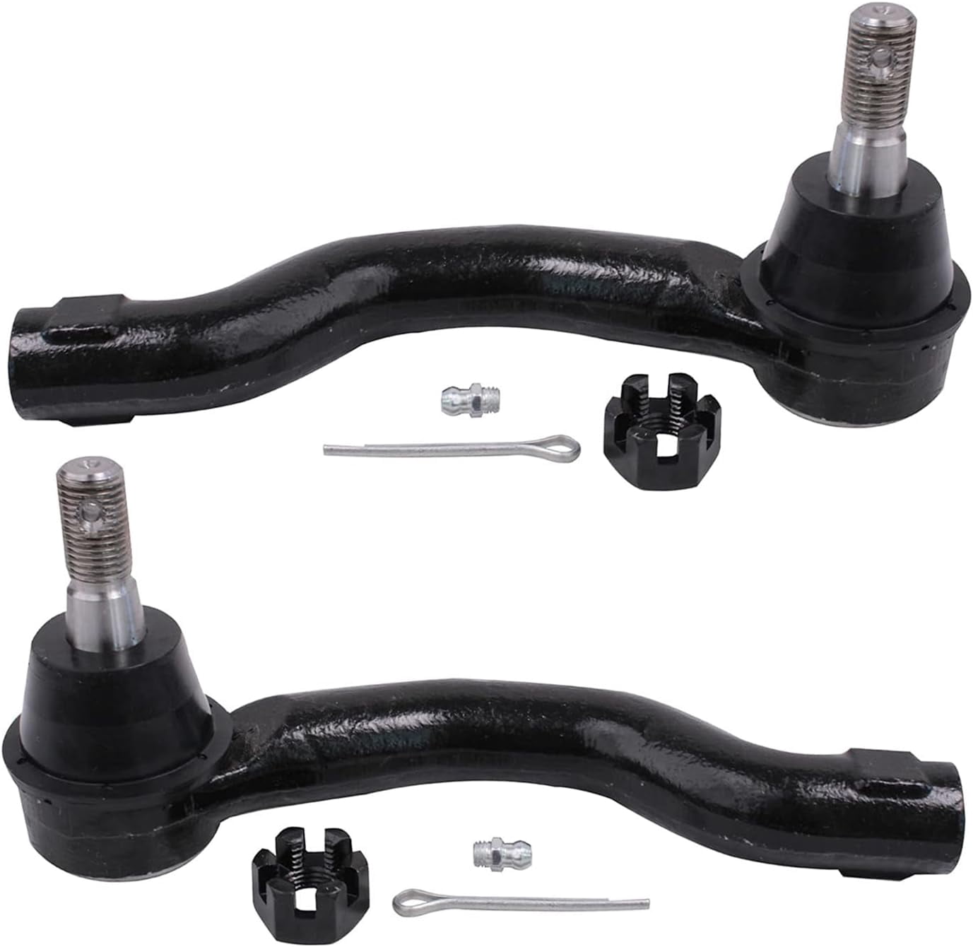 Detroit Axle - 12pc Front End Kit for 2005-2015 Nissan Frontier Xterra 2005-2012 Pathfinder, 4 Upper Lower Control Arms with Ball Joints 4 Outer Inner Tie Rod Ends 2 Boots 2 Sway Bars Replacement