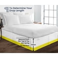 thumbnail image 5 of SGI Bedding 18 Inch Dual Tone Bed Skirt | Microfiber Bed Skirt | Fade Resistant, Wrinkle Free, Anti-static, Decorative, Extra Storage Space, Clutter-Free | Olympic Queen, Yellow, 5 of 8