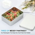 thumbnail image 4 of Uxcell Metal Tin Box 4.3 x 2.9 x 1.2 inch Rectangular Storage Tin Box with Lid Portable Tinplate Container, 4 of 6
