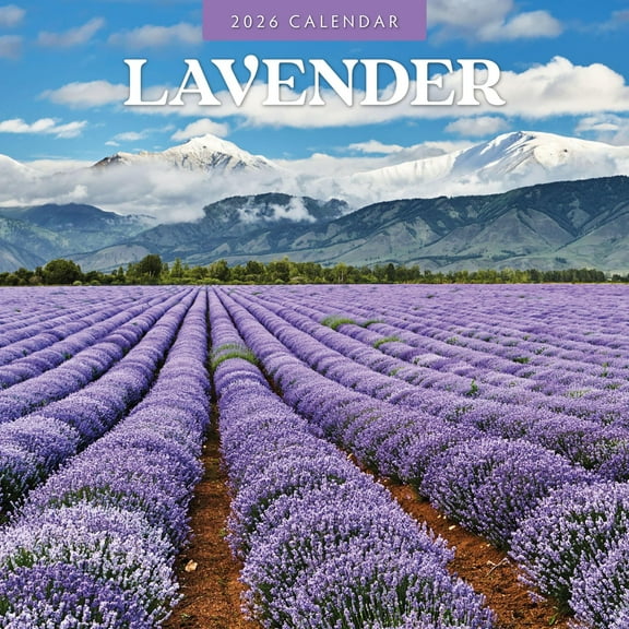 Red Robin 2026 Lavender Monthly Wall Calendar | 12" x 24" Open | Premium Thick & Sturdy Paper | Hangable 12 Month Calendar | Lined Notes & To Do Area | Vivid Images | Plastic Free