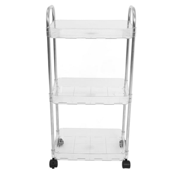 Multi-Tier Rolling Salon Cart with Wheels, Multi-Functional Hair Salon Storage Trolley Organizer for Reusable Tools