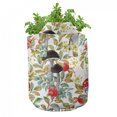 thumbnail image 3 of Watercolor Grow Bags 5-Pack, Dogrose and Amantia, Heavyduty Fabric Pots with Handles for Plants, 2 Sizes, Multicolor, by Ambesonne, 3 of 3