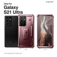 thumbnail image 4 of Dexnor for Samsung Galaxy S21 Ultra Case, [Built in Screen Protector and Kickstand] Heavy Duty Military Grade Protection Shockproof Protective Cover for Samsung Galaxy S21 Ultra 5G,6.8 inch,Maroon Red, 4 of 5