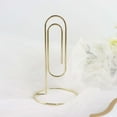 thumbnail image 6 of Efavormart 5 Pack | Gold Metal 5" Paperclip Card Holder Stands, Table Number Stands, Wedding Table Menu Clips, 6 of 11