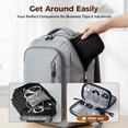 thumbnail image 4 of Travel Cable Organizer Pouch,Electronic Accessories Carry Case Tech Bag,Portable Double Layers All-in-One Storage Bag for Cable, Cord, Charger, Phone, Earphone, 4 of 7