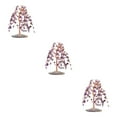 thumbnail image 2 of Decodeary Exquisite Tree Decoration - Good Wishes And Meaningful Home Or Office Ornament Safe Tree Desktop Purple 3Set, 2 of 6