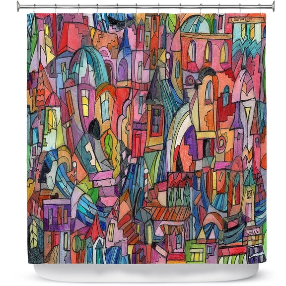 Shower Curtains 70" x 73" from DiaNoche Designs by Maeve Wright - Almost Venitian