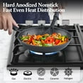 thumbnail image 3 of Cook N Home 02636 8"/9.5" Anodized Nonstick Saute Fry Pan 2 Piece Set Black, 3 of 4