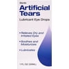 Artificial Tears Sterile Lubricant Eye Drops, For The Temporary Relief of Burning and Irritations due to Dry Eye, 1fl oz