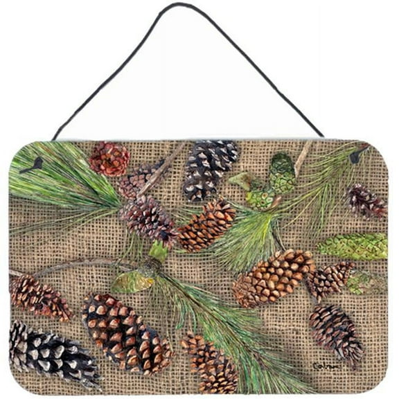 Pine Cones Indoor Aluminium Metal Wall Or Door Hanging Prints