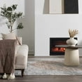 thumbnail image 4 of BoutiqueRugs Emke Traditional Area Rug - Machine Washable - Gray, Medium Gray, Dark Red - 6'7" Round, 4 of 14