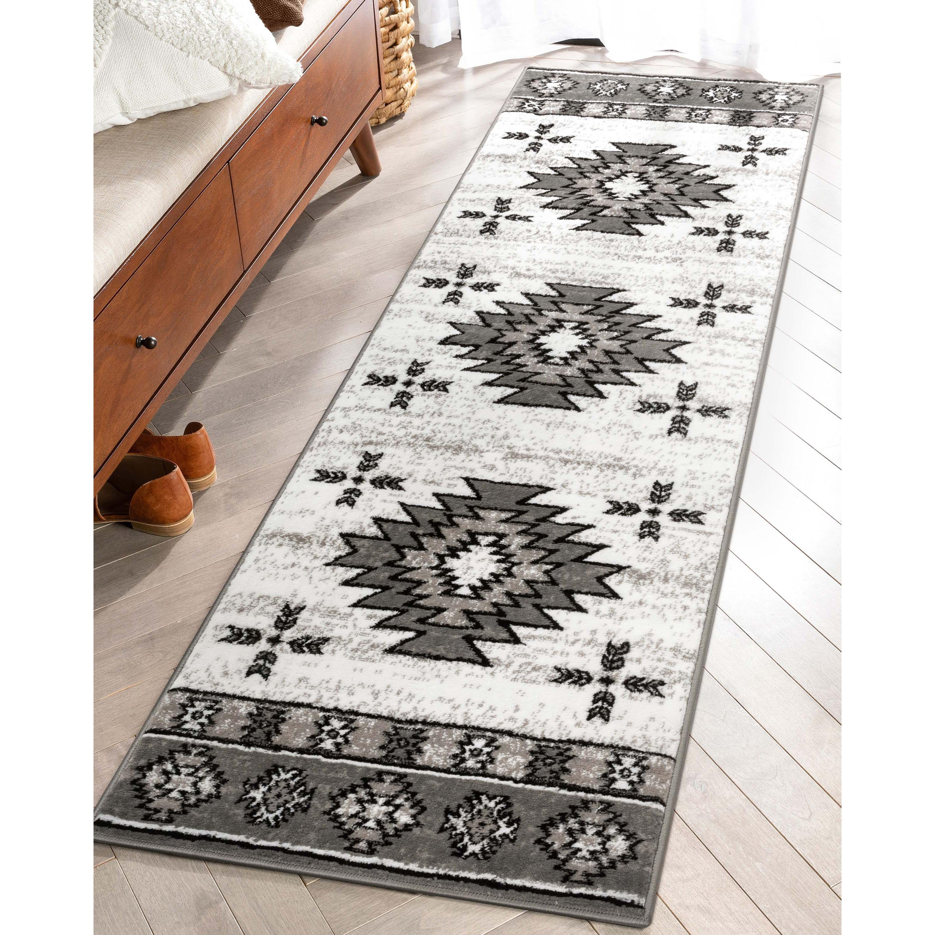Well Woven Dulcet Rodrigo Moroccan Medallion Grey 2'3" x 7'3" Runner Rug