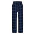 thumbnail image 4 of Brondbend Men's Casual Pants Mens Pants Straight Fit Elastic High Waist Drawstring Pocket Trousers Plaid Vintage Loose Trousers Anniversary Fall Winter Pants, 4 of 6