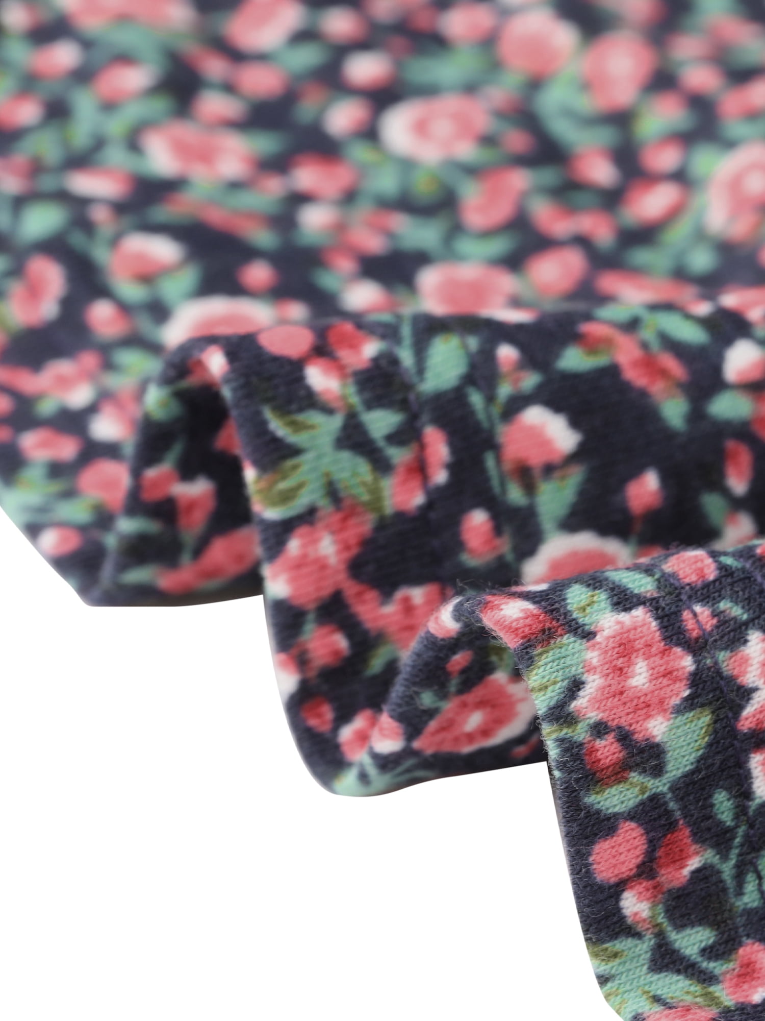 DARING DIVA Women's Plus Pleated Notch V Neck Floral Tunic Blouse 3X Pink Blue