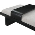 thumbnail image 5 of Meridian Furniture Arlington Light Grey Chenille Fabric Bench, 5 of 10