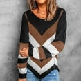 thumbnail image 7 of Kilaqueen Sweaters for Women Fashion Print Long Sleeve Crew Neck Knit Pullover Tops Casual Trendy Comfy Sweater, 7 of 7