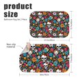 thumbnail image 3 of Skull and Flower Gothic Pattern Bath Mat Set Of 2,Non-Slip Rug for Bathroom,Kitchen,Bedroom,Entrance, 30x17 and 23.5x15.7 Inches, 3 of 5