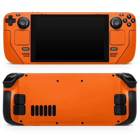 Design Skinz - Compatible with Steam Deck - Skin Decal Protective Scratch-Resistant Removable Vinyl Wrap Cover - Solid Burnt Orange