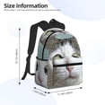 thumbnail image 2 of Fotbe Funny Cat Mochila Ligera Casual para Laptop para Hombres y Mujeres, Mochila Impermeable de Uso Diario, Mochila para Universidad, 2 of 6