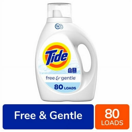 Tide Free & Gentle Unscented Liquid Laundry Detergent