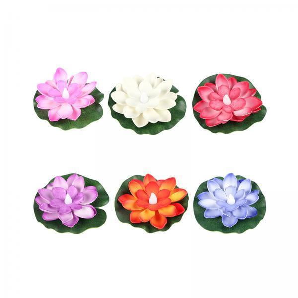 Lámpara de loto flotante,Lámpara de loto flotante LED Lámpara de piscina de jardín,Luces de piscina flotantes de simulación Luz de flores,Lámpara de piscina de jardín Lámpara de flores