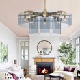 thumbnail image 4 of New light luxury high sense designer glass round chandelier living room dining room bedroom chandelier My Lux Decor Round, 4 of 10
