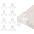 thumbnail image 1 of Uxcell Protecteurs d'Angle 8 Pcs Protecteurs d'Angle de Table Garde d'Angle de Meuble et Pare-Chocs de Bords (Forme 3D, Transparent), 1 of 6