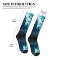 thumbnail image 2 of Compression Socks for Women and Men - Halloween Haunted House Compression Socks Circulation for Workout, 2 of 8