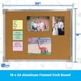thumbnail image 5 of Flipside Products Aluminum Framed Cork Board, 18 Inch x 24 Inch, 5 of 5