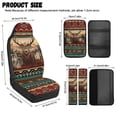 thumbnail image 7 of Xoenoiee Aztec Deer Wolf American Tribal Print Car Seat Covers Full Set of 5 for Women Men, Faux Leather Auto Seat Cover Protector with Seat Belt Covers and Center Console Cover, 7 of 7