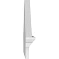 thumbnail image 4 of Ekena Millwork 42"W x 17-3/8"H x 2-3/4"P (Pitch 6/12) Peaked Cap Sunburst Architectural Grade PVC Combination Pediment, 4 of 8