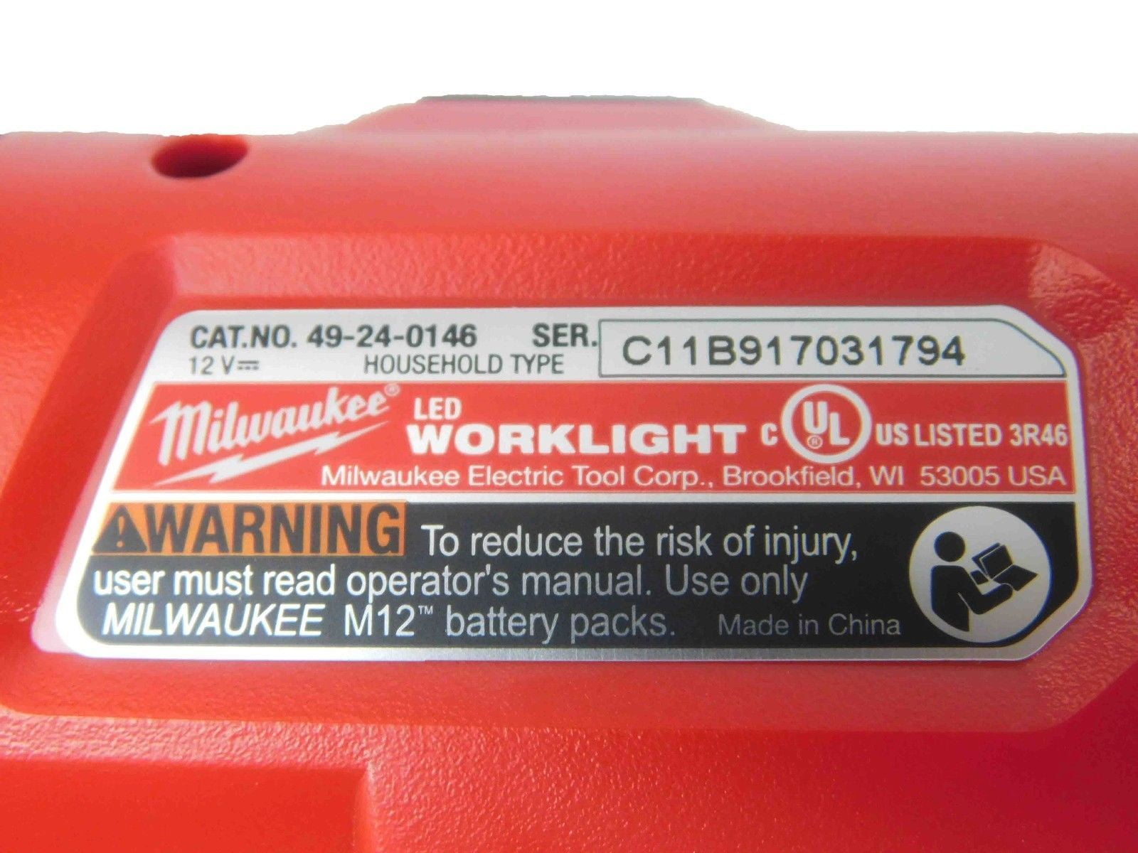 Milwaukee 49-24-0146 12V Lithium-Ion M12 LED Subcompact Flashlight 