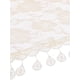 thumbnail image 4 of INSPIRAR CHIC Chal de Encaje Rosa Floral, Chal Triangular de Malla con Borlas, Cubierta de Cabeza de Capilla, Velos de Novia para Misa 55.1x18.9" Beige, 4 of 5