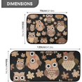 thumbnail image 3 of SKYSONIC Kitchen Rugs 2 Piece Waterproof Non Slip Kitchen Mat Cute Owl Kitchen Rug Set for Sink Office Kitchen Cafe, 19.7"x47.2"+19.7"x27.6", 3 of 7