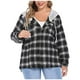 thumbnail image 1 of Pntutb Mujer Sudadera con capucha Camisa de franela a cuadros Tallas grandes Chaqueta de manga larga Sudadera Blusa Liquidación Pntutb Pntutb-7977, 1 of 7