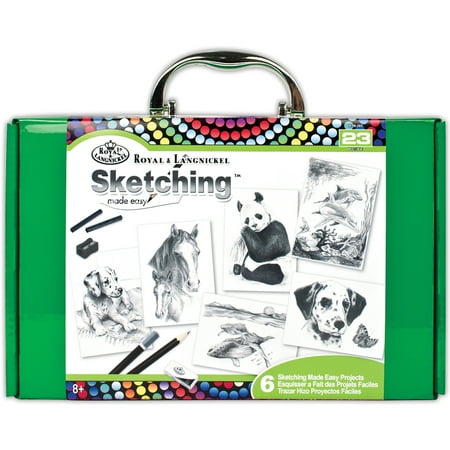 UPC: 0090672358851 | Royal & Langnickel Sketching Made Easy Kit. Includes 6 Projects. Perfect for All Ages