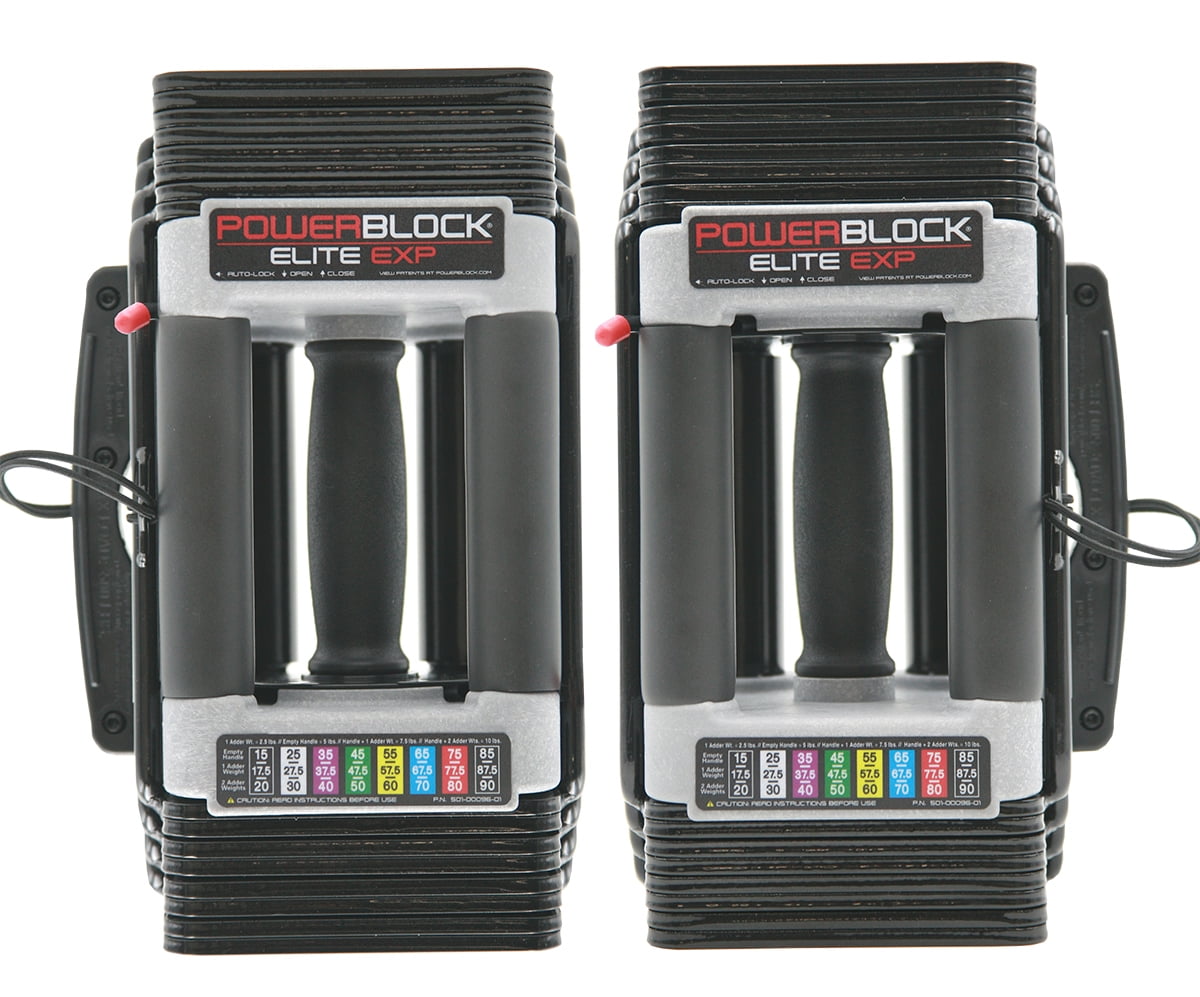 Buy PowerBlock Elite 90 lb Adjustable Dumbbell & Stand (Stage 1,2,3 Kit