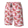 thumbnail image 5 of Kdxio Cute Watermelon Pattern Mens Casual Shorts - Drawstring Summer Beach Sports Shorts for Men, 5 of 9