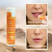 Suntegrity Mineral Lip Balm SPF 15, Pineapple