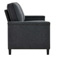 thumbnail image 3 of Modway Ashton Modern Upholstered Fabric Loveseat with Nailheads in Charcoal, 3 of 8