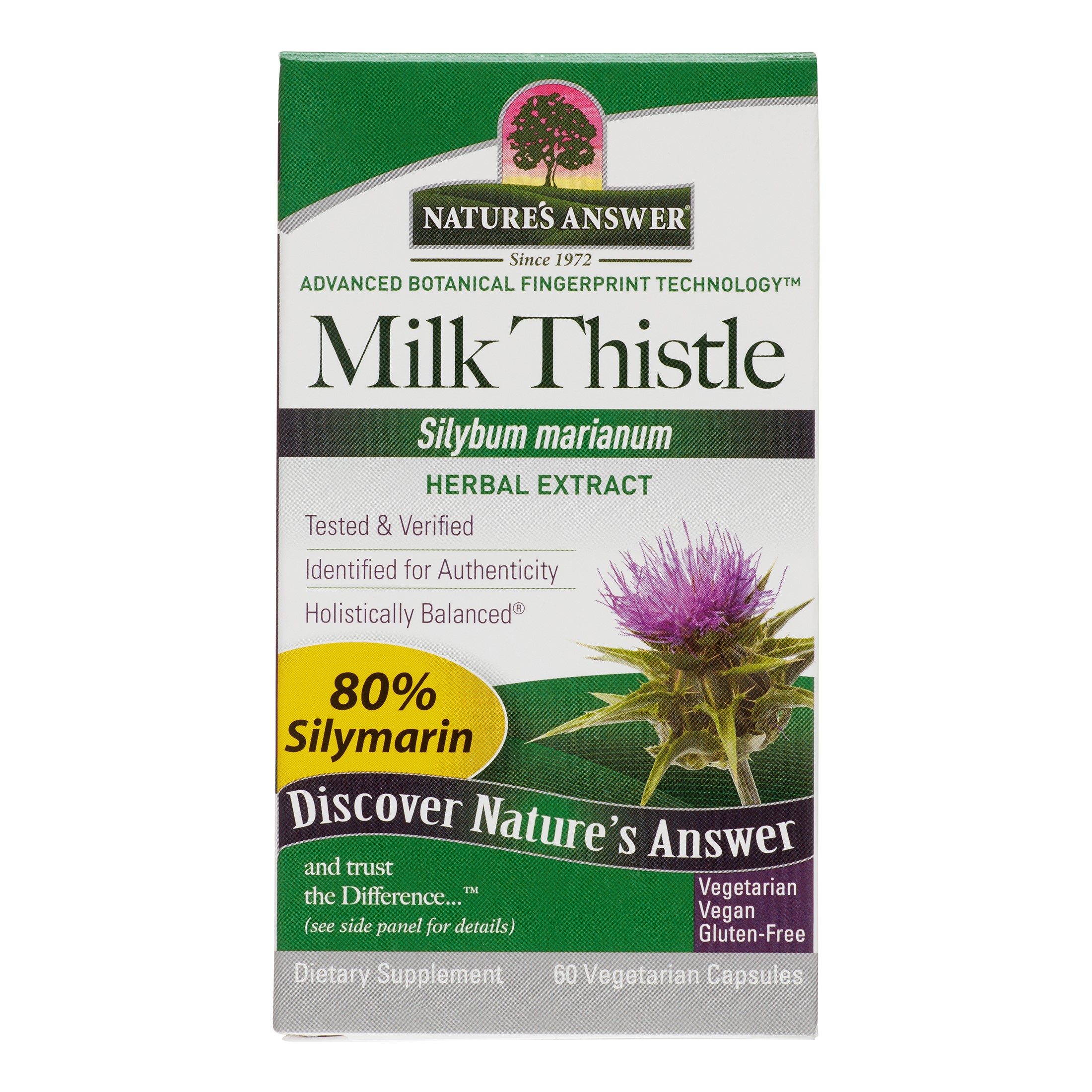 Nature's Answer Milk Thistle Seed, 60 Ct