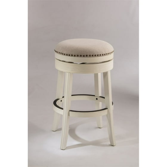 Tillman Backless Swivel Bar Stool White Finish Com