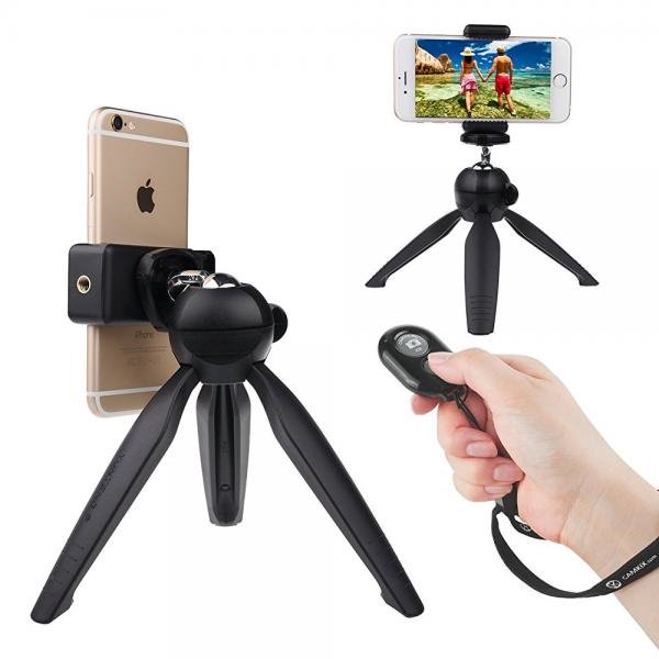 CamKix Bluetooth Camera Shutter Remote Control and Premium Tripod for
