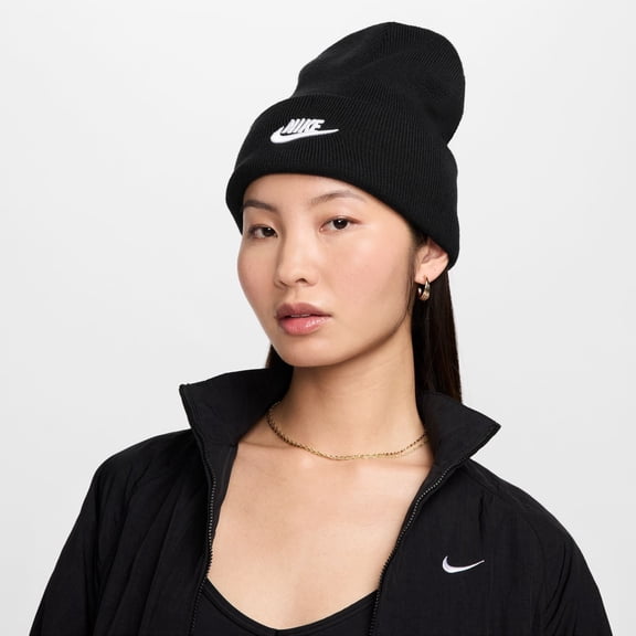 Men's Nike Peak Futura Beanie Color: Black Size: N/A